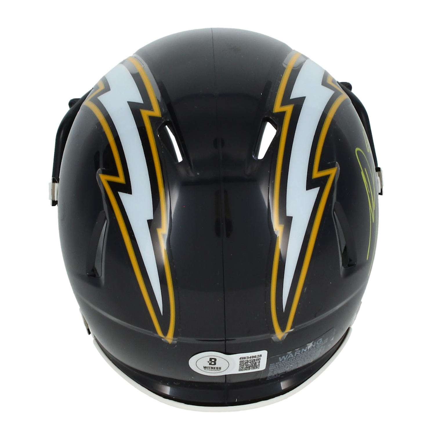 Antonio Gates Autographed Los Angeles Chargers Throwback Mini Helmet Beckett
