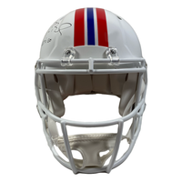 Tom Brady Autographed "Let's Go" Authentic Patriots TB Helmet Fanatics LE 12