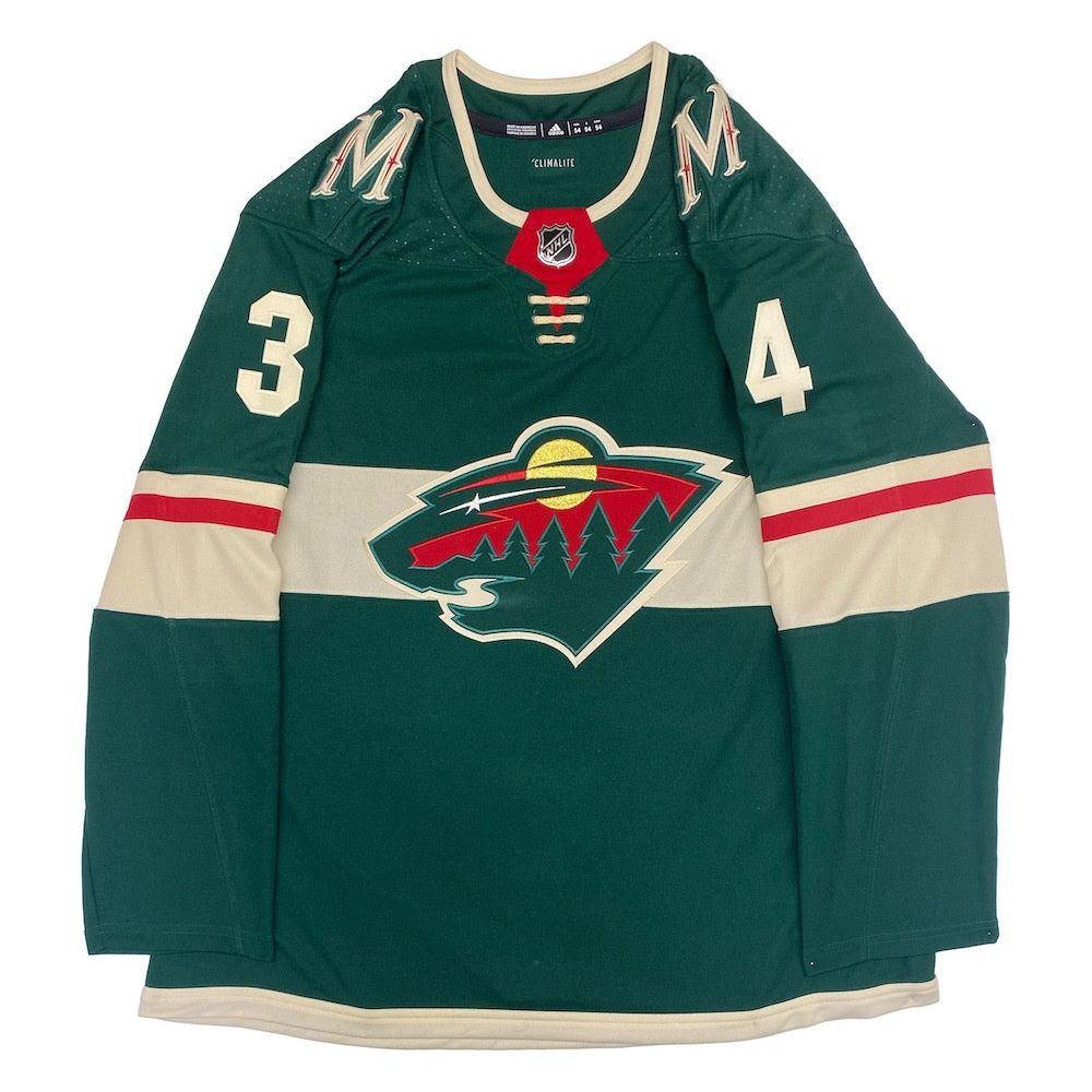 KAAPO KAHKONEN Autographed Minnesota Wild "1st NHL Shutout 1/22/21" Jersey FANATICS LE 34