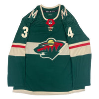 KAAPO KAHKONEN Autographed Minnesota Wild "1st NHL Shutout 1/22/21" Jersey FANATICS LE 34