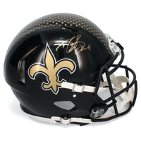 Drew Brees Autographed New Orleans Saints Alternate Black Speed Authentic Helmet Beckett