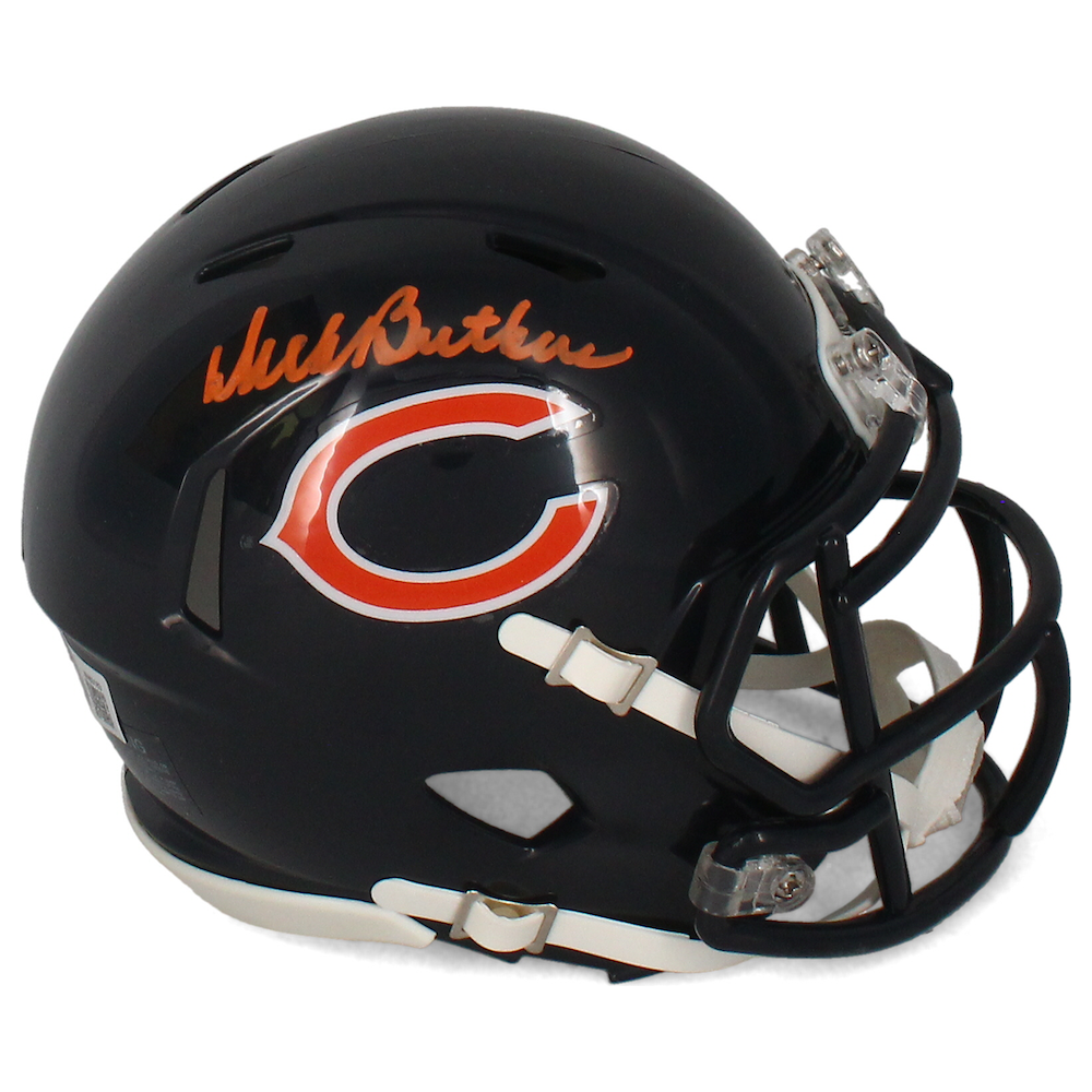 DICK BUTKUS Autographed Chicago Bears Mini Speed Helmet BECKETT