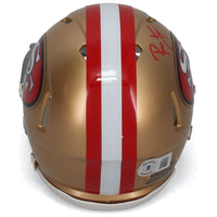 Ronnie Lott Autographed San Francisco 49ers Mini Throwback Speed Helmet Beckett