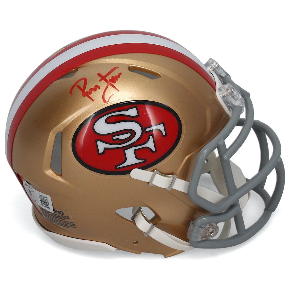 Ronnie Lott Autographed San Francisco 49ers Mini Throwback Speed Helmet Beckett