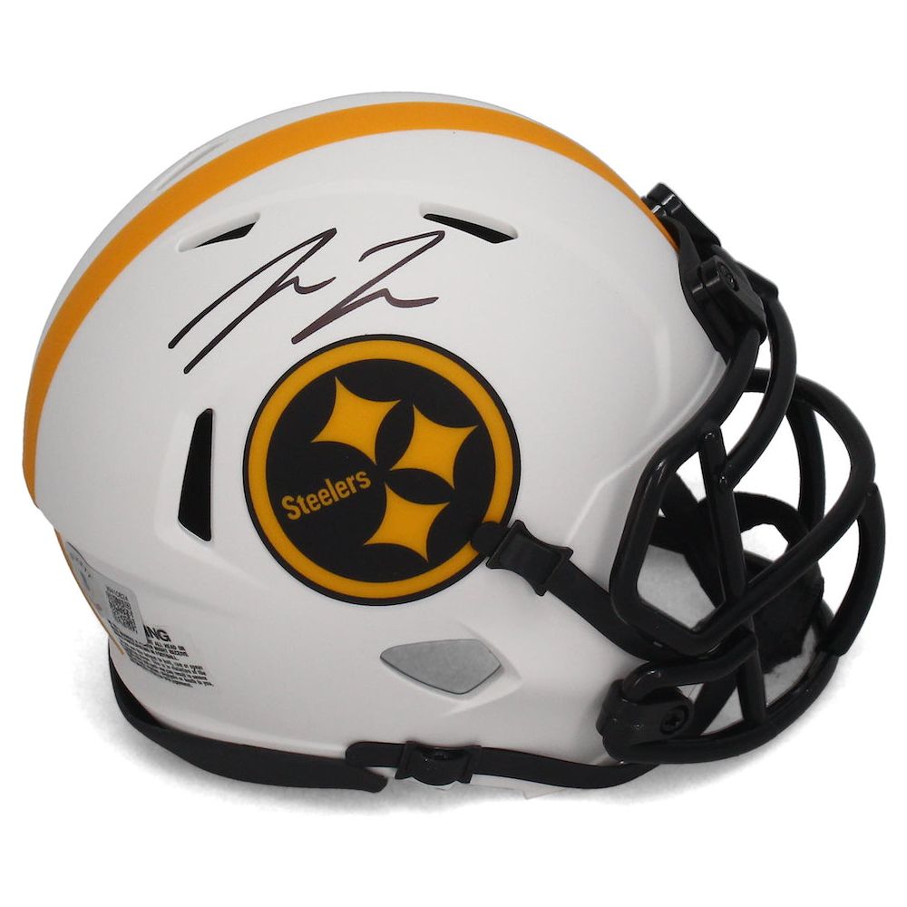 Pat Freiermuth Autographed Steelers Lunar Eclipse Speed Mini Helmet Beckett