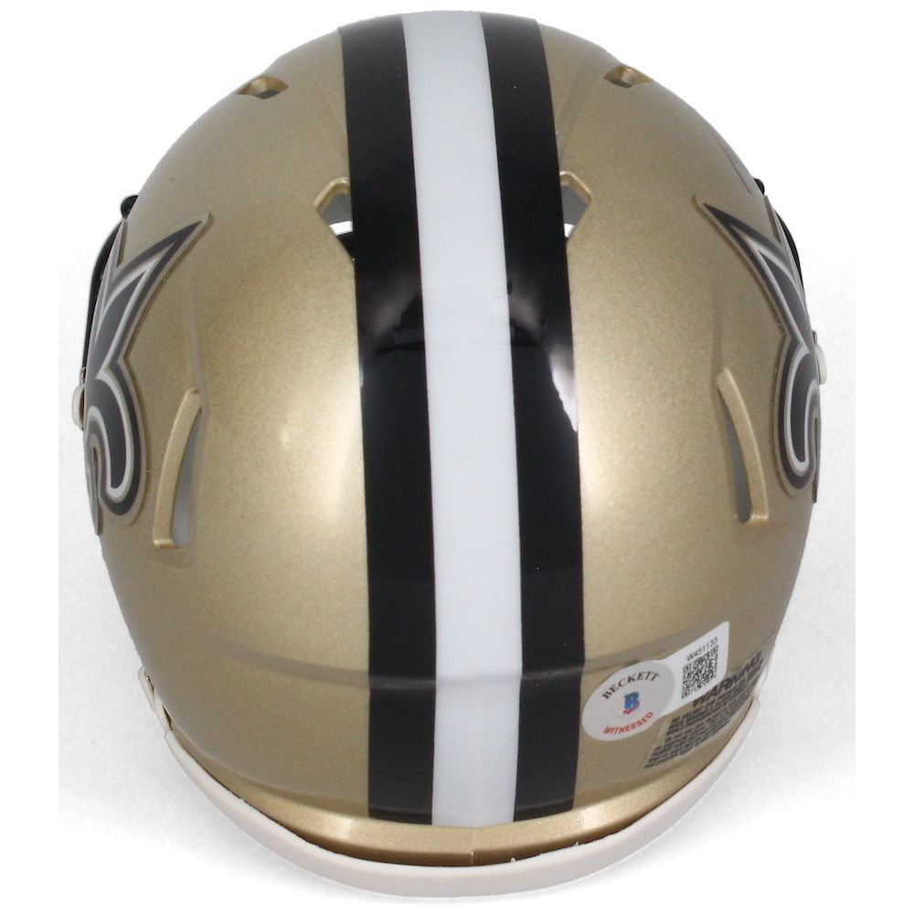 Drew Brees Autographed New Orleans Saints Mini Speed Helmet Beckett
