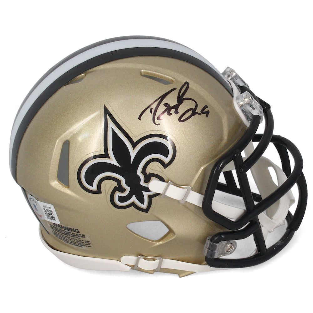 Drew Brees Autographed New Orleans Saints Mini Speed Helmet Beckett