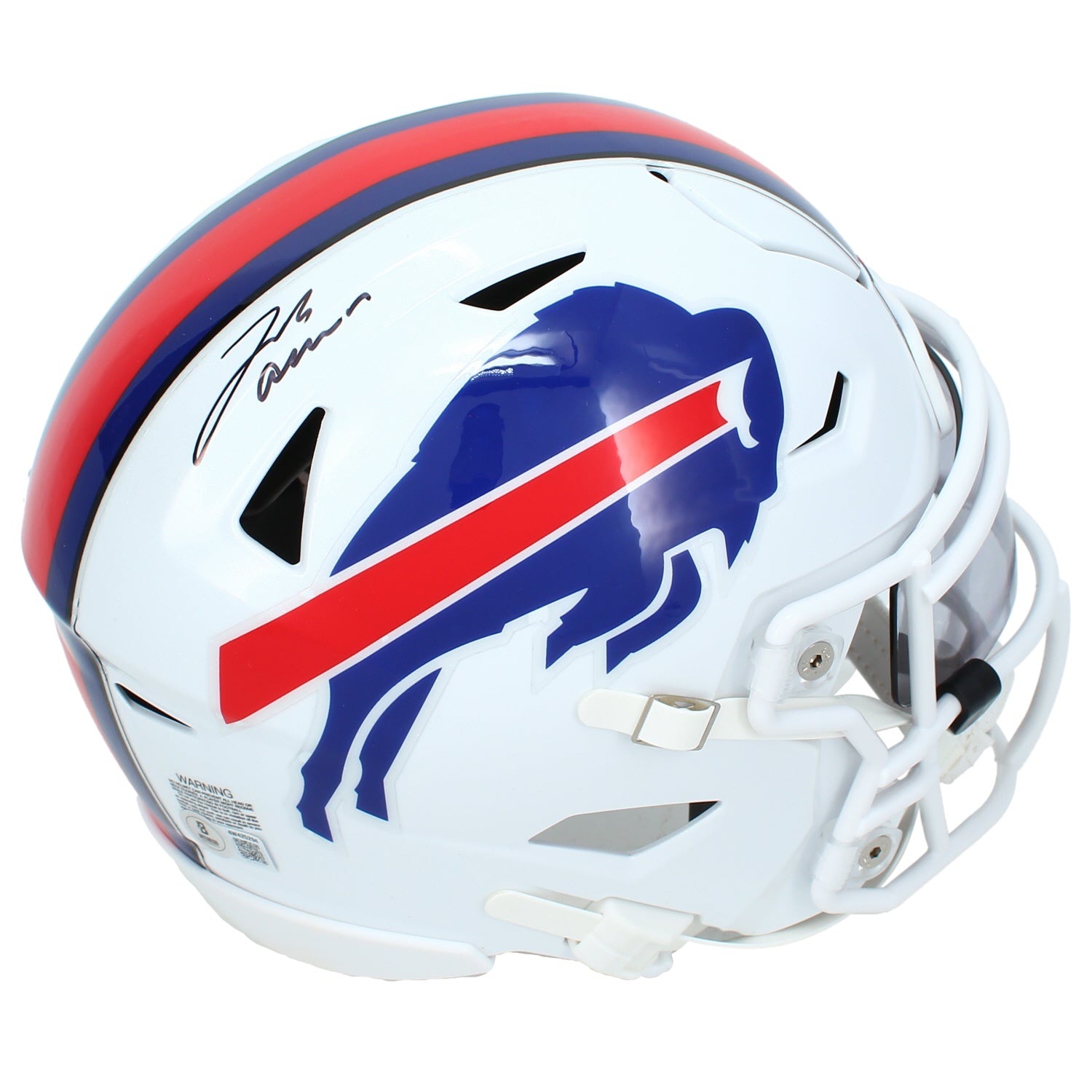 Josh Allen Autographed Buffalo Bills Speedflex Midi Helmet Beckett Witnessed