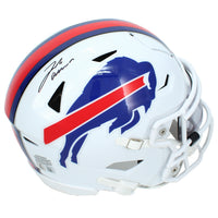 Josh Allen Autographed Buffalo Bills Speedflex Midi Helmet Beckett Witnessed