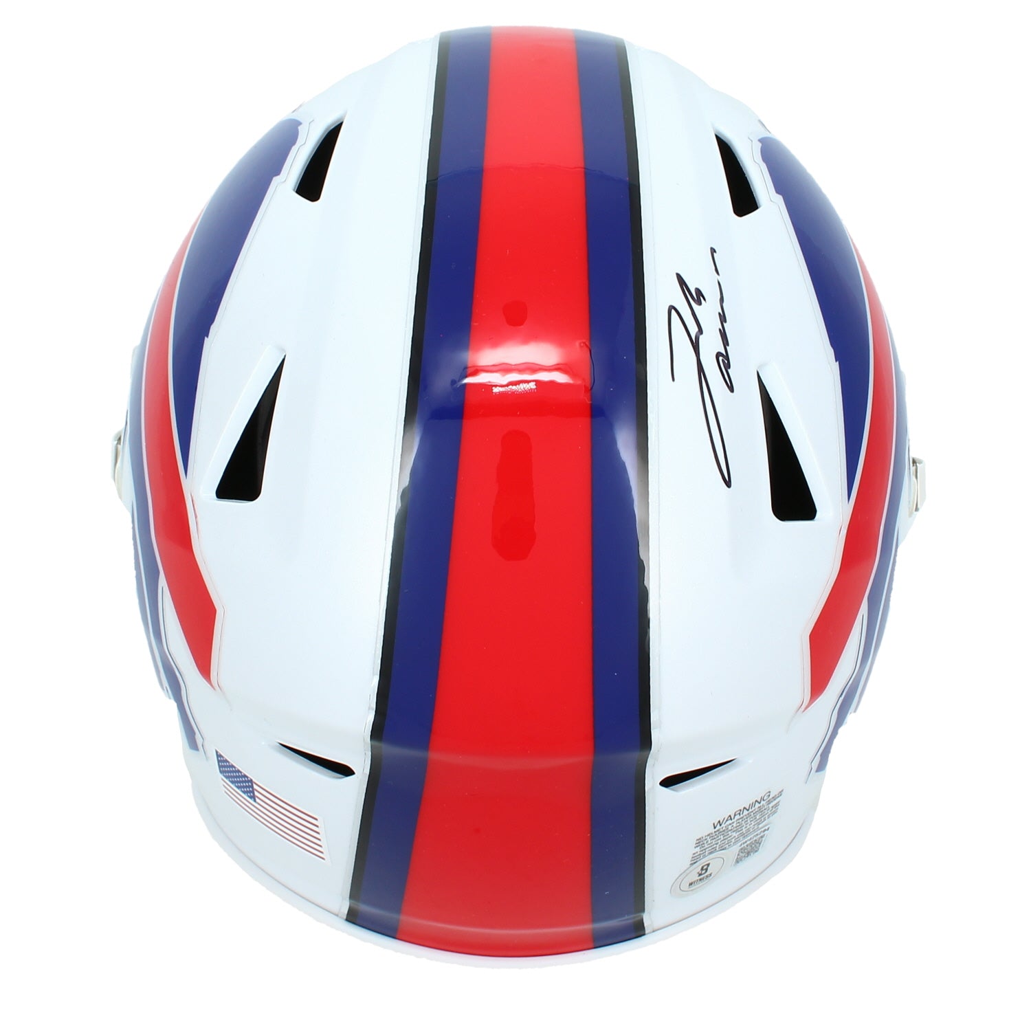 Josh Allen Autographed Buffalo Bills Speedflex Midi Helmet Beckett Witnessed