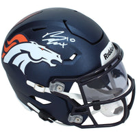 Bo Nix Autographed Denver Broncos SpeedFlex Midi Helmet Beckett Witnessed