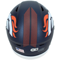 Bo Nix Autographed Denver Broncos SpeedFlex Midi Helmet Beckett Witnessed