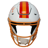 Rob Gronkowski Autographed Tampa Bay Buccaneers 1976-96 Throwback SpeedFlex Authentic Helmet Radtke