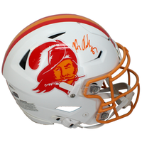 Rob Gronkowski Autographed Tampa Bay Buccaneers 1976-96 Throwback SpeedFlex Authentic Helmet Radtke