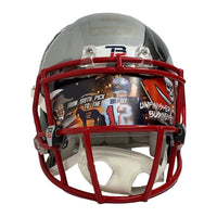 TOM BRADY Autographed Patriots / Bucs Mashup Authentic Helmet FANATICS LE 12