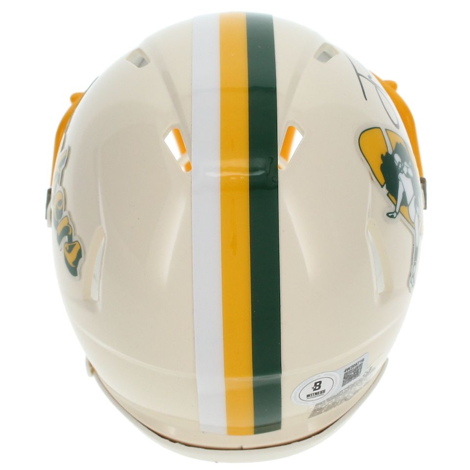 Jordan Love Autographed Green Bay Packers RETRO Speed Mini Helmet Beckett