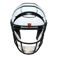 Ja'Marr Chase Autographed/Inscribed "24 TC" (Triple Crown) Cincinnati Bengals White 2022 Alternate SpeedFlex Authentic Helmet Beckett