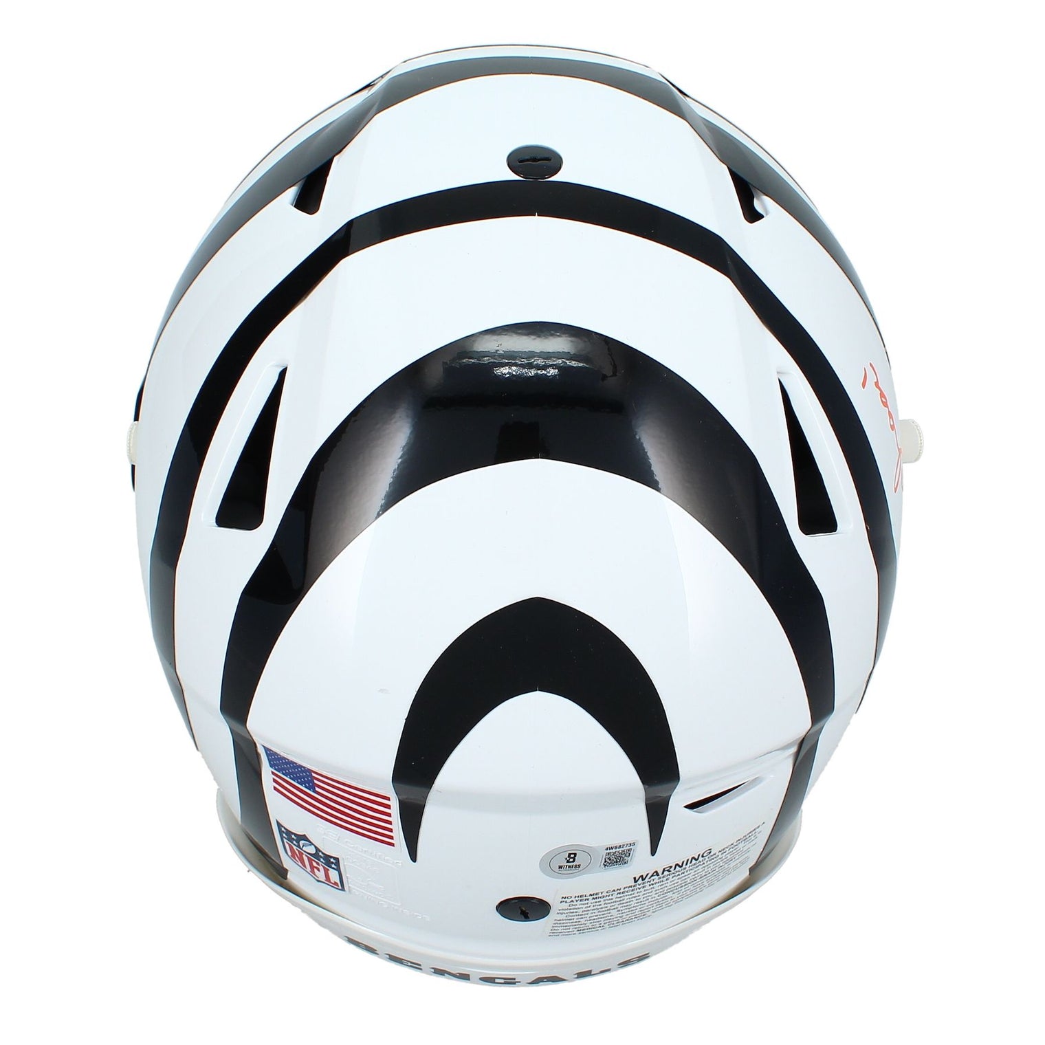 Ja'Marr Chase Autographed/Inscribed "24 TC" (Triple Crown) Cincinnati Bengals White 2022 Alternate SpeedFlex Authentic Helmet Beckett