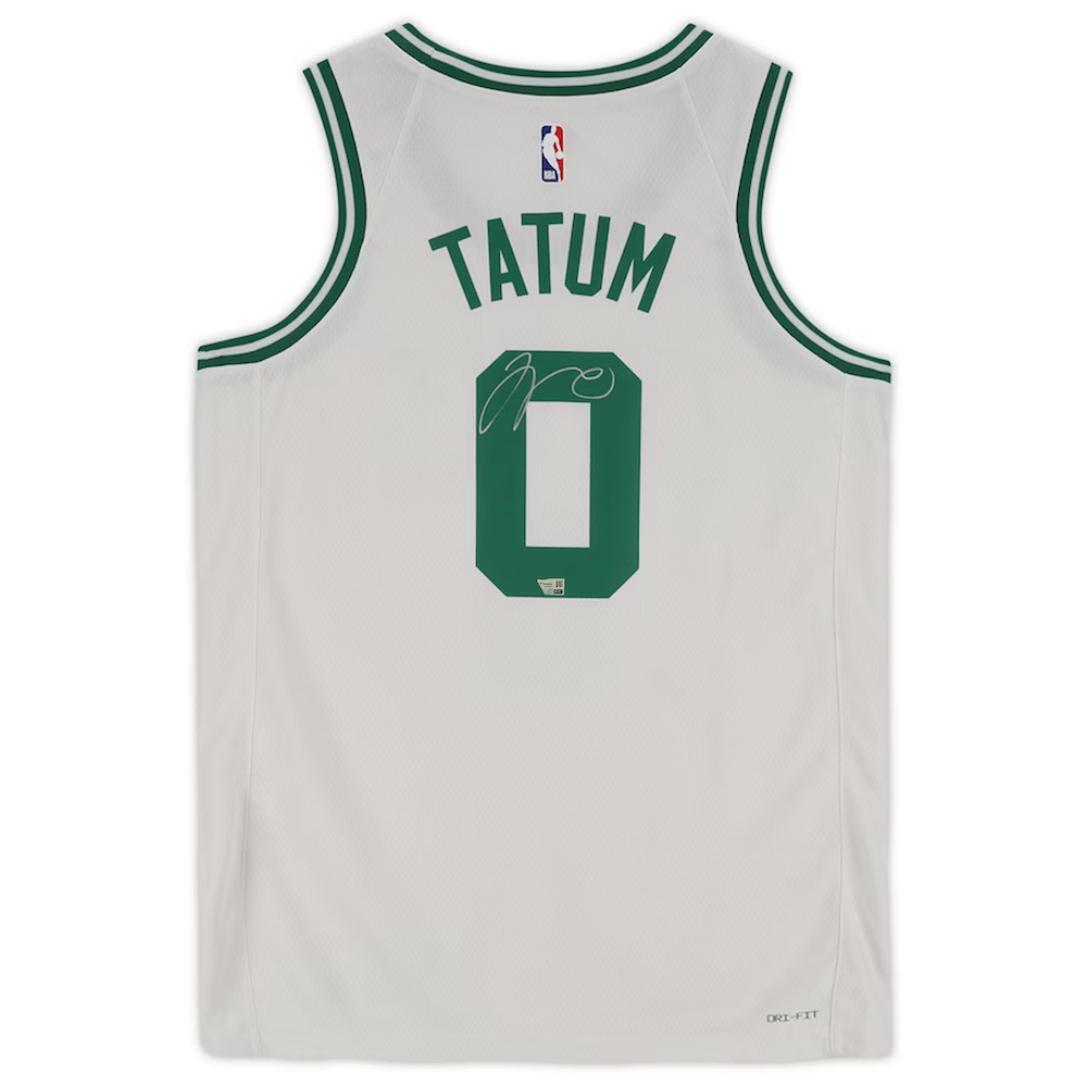 Jayson Tatum Autographed Boston Celtics Association Ed. Nike White Jersey size 48 Fanatics