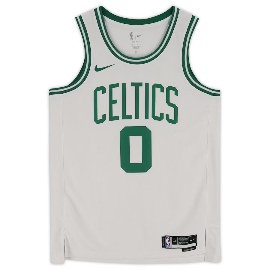 Jayson Tatum Autographed Boston Celtics Association Ed. Nike White Jersey size 48 Fanatics