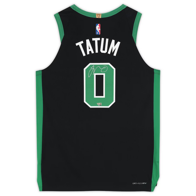 Jayson Tatum Autographed Boston Celtics 75th Anniversary Authentic Nike Jersey size 48 Fanatics