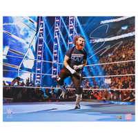Sami Zayn Autographed WWE Elimination Chamber 16" x 20" Photograph Fanatics