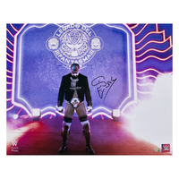Santos Escobar Autographed WWE Entrance Wearing Mask 16" x 20" Photo Fanatics