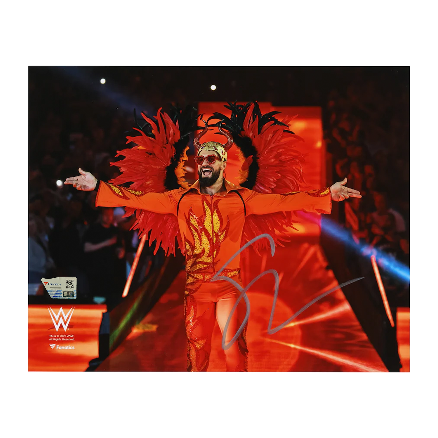 Seth Rollins Autographed WWE "Clash at the Castle" 8" x 10" Photograph Fanatics