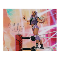 Candice LeRae Autographed WWE Entrance on Ropes 16" x 20" Photograph Fanatics