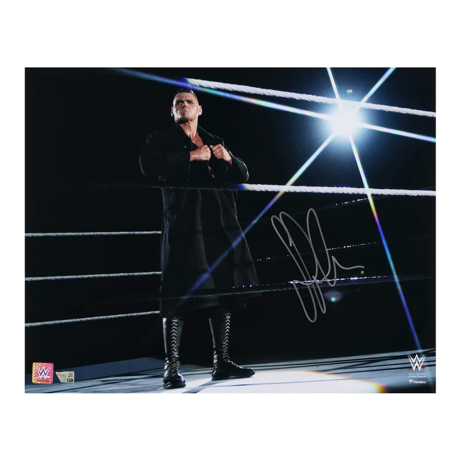 Gunther Autographed WWE "Spotlight In Ring" 16" x 20" Photo Fanatics