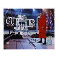 Gunther Autographed WWE "Red Jacket / In Ring" 8" x 10" Photo Fanatics