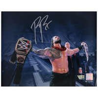 Roman Reigns Autographed WWE WrestleMania 38 11" x 14" Spotlight Photo Fanatics