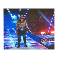 Roman Reigns Autographed "Clash at the Castle" 8" x 10" Photo Fanatics