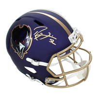 Ray Lewis Autographed Baltimore Ravens 2024 Alternate Speed Full Size Helmet Beckett
