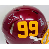 Chase Young Autographed "2020 NFL DPOY" Washington Team Authentic Helmet Fanatics