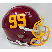 Chase Young Autographed "2020 NFL DPOY" Washington Team Authentic Helmet Fanatics