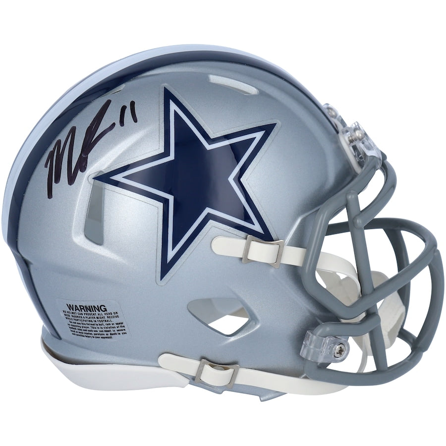 MICAH PARSONS Autographed Dallas Cowboys Speed Mini Helmet FANATICS
