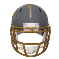 John Elway Autographed Denver Broncos Slate Mini Speed Helmet Beckett