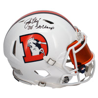 John Elway Signed "2x SB Champ" Broncos Authentic Alt. Helmet w/ Visor Beckett