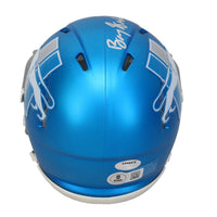 Barry Sanders Autographed Lions Alternate Speed Mini Helmet w/ Visor Beckett