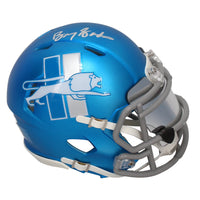 Barry Sanders Autographed Lions Alternate Speed Mini Helmet w/ Visor Beckett