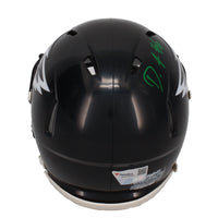 Devonta Smith Autographed Eagles Alternate Black Speed Mini Helmet Fanatics