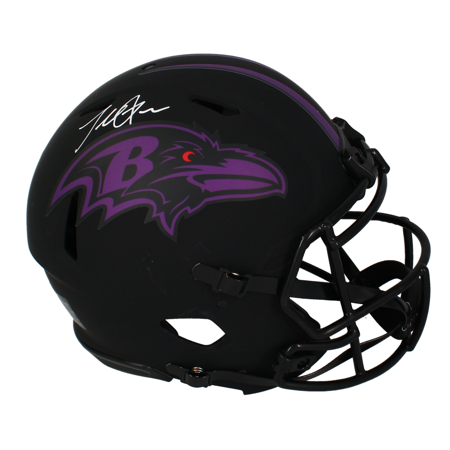 Terrell Suggs Autographed Ravens Eclipse Authentic Speed Helmet Beckett