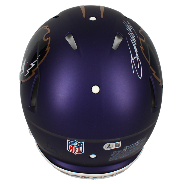 Zay Flowers Autographed Ravens 2024 Alternate Authentic Speed Helmet Beckett