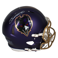 Zay Flowers Autographed Ravens 2024 Alternate Authentic Speed Helmet Beckett