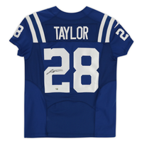 Jonathan Taylor Autographed Indianapolis Colts Blue Nike Elite Jersey Fanatics
