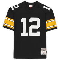 Terry Bradshaw Autographed and Inscribed "HOF 89" Pittsburgh Steelers Black Mitchell &amp; Ness Throwback Jersey Fanatics