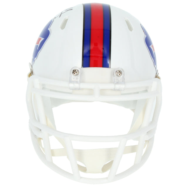 Jim Kelly Autographed Buffalo Bills Speed Mini Helmet Beckett Witnessed