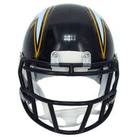 Omarion Hampton Autographed Los Angeles Chargers 1988-06 Throwback Speed Mini Helmet Beckett