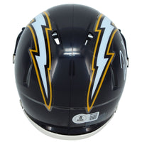 Omarion Hampton Autographed Los Angeles Chargers 1988-06 Throwback Speed Mini Helmet Beckett